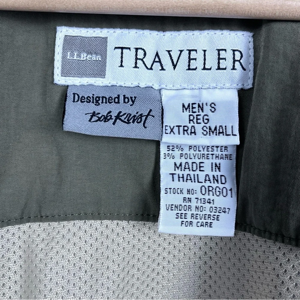 LL Bean Men's Vented Traveler Fishing Utility Vest By Bob Krist Size XS; Outdoor